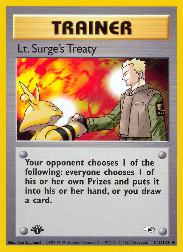 112 Lt. Surge's Treaty – Gym Heroes