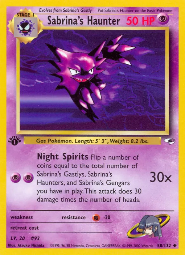 58 Sabrina's Haunter – Gym Heroes