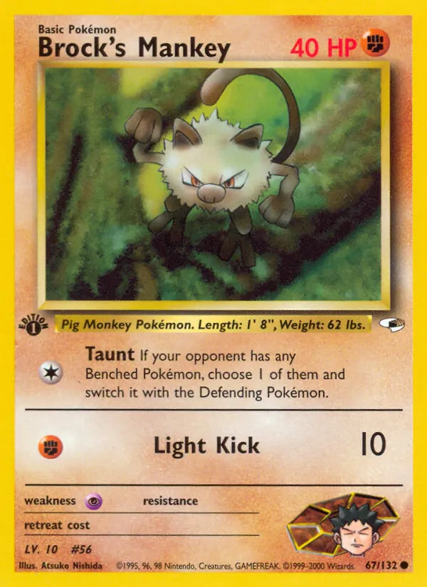 67 Brock's Mankey – Gym Heroes