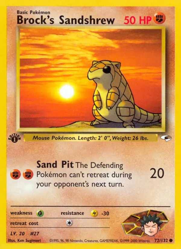 72 Brock's Sandshrew – Gym Heroes