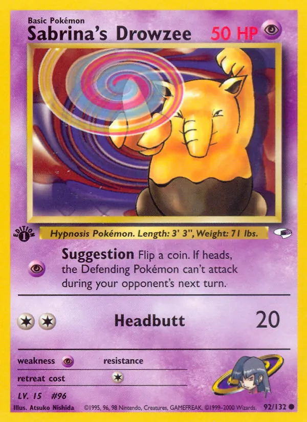 92 Sabrina's Drowzee – Gym Heroes