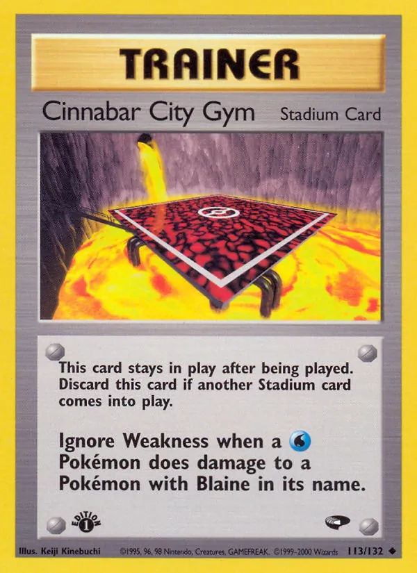 113-1ED Cinnabar City Gym – Gym Challenge