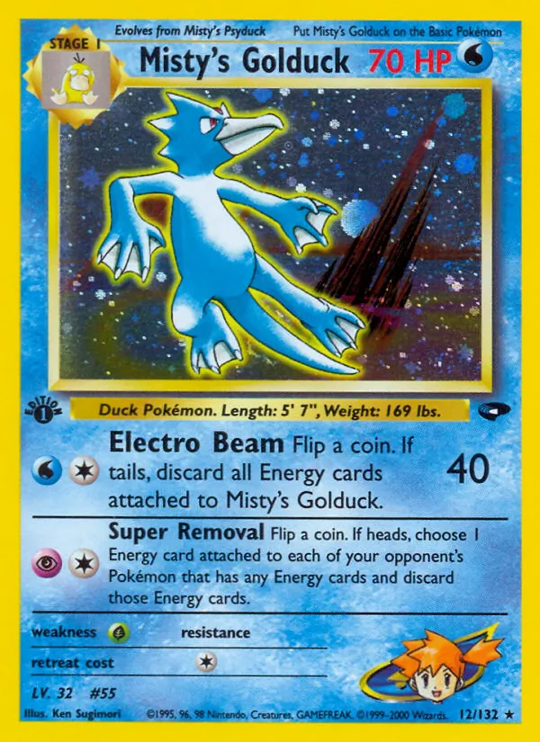 12-1ED Misty's Golduck – Gym Challenge
