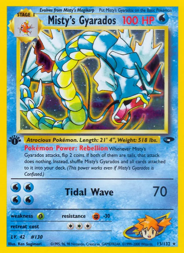 13-1ED Misty's Gyarados – Gym Challenge