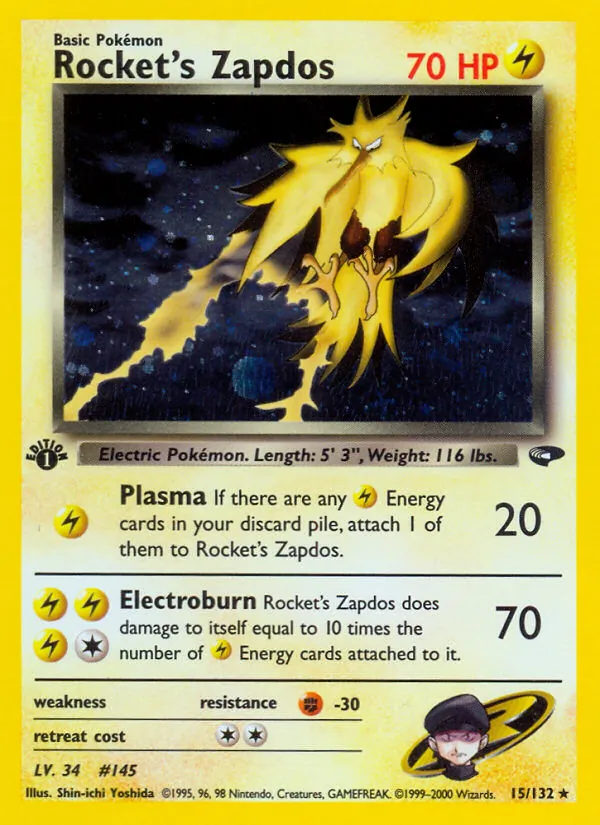 15-1ED Rocket's Zapdos – Gym Challenge