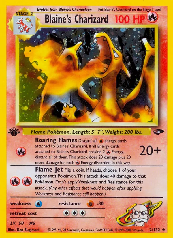 2-1ED Blaine's Charizard – Gym Challenge