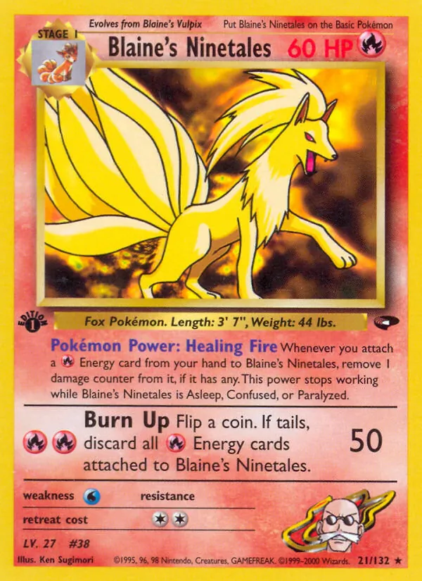 21-1ED Blaine's Ninetales – Gym Challenge