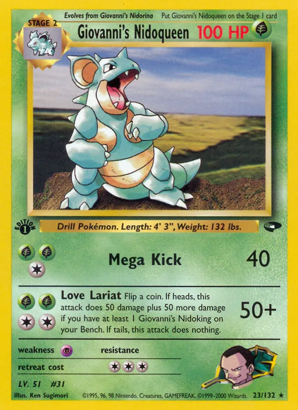 23-1ED Giovanni's Nidoqueen – Gym Challenge