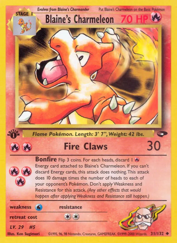 31-1ED Blaine's Charmeleon – Gym Challenge