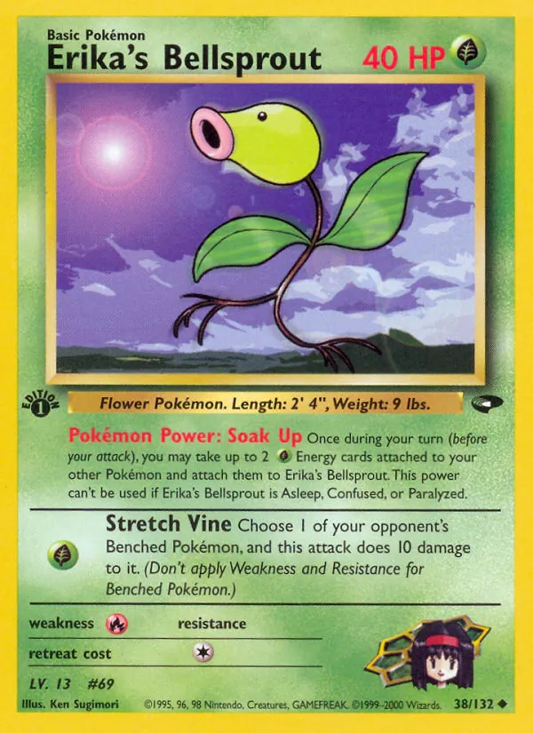 38-1ED Erika's Bellsprout – Gym Challenge