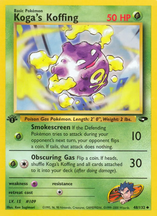 48-1ED Koga's Koffing – Gym Challenge
