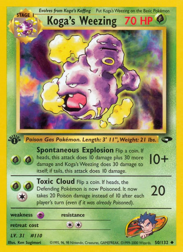 50-1ED Koga's Weezing – Gym Challenge