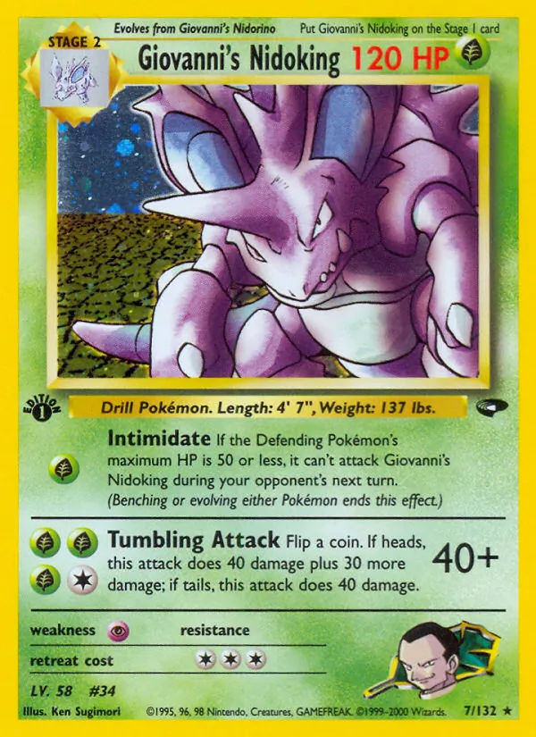 7-1ED Giovanni's Nidoking – Gym Challenge
