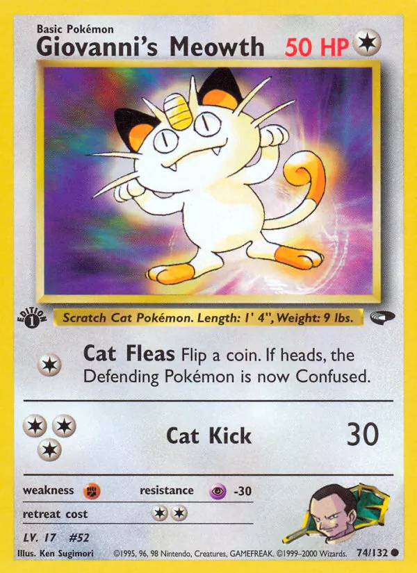 74-1ED Giovanni's Meowth – Gym Challenge