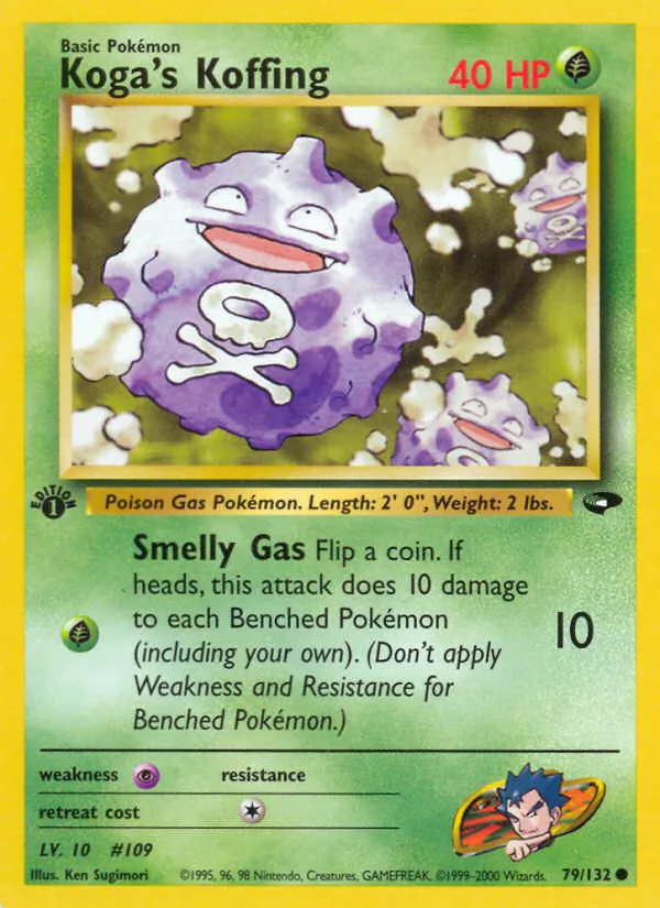 79-1ED Koga's Koffing – Gym Challenge