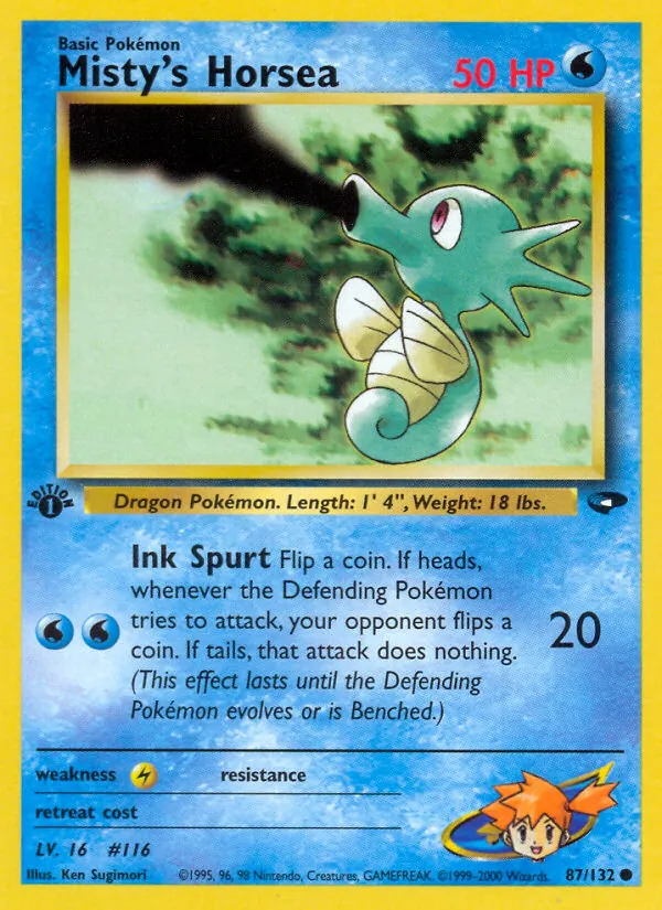87-1ED Misty's Horsea – Gym Challenge