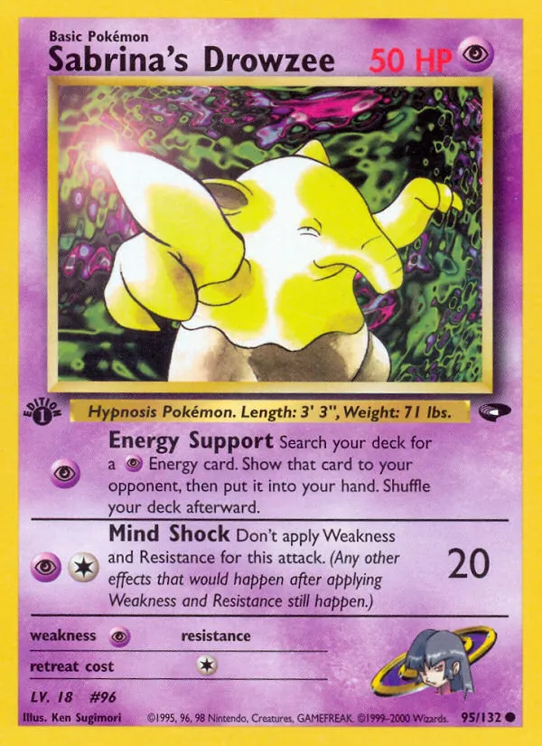 95-1ED Sabrina's Drowzee – Gym Challenge