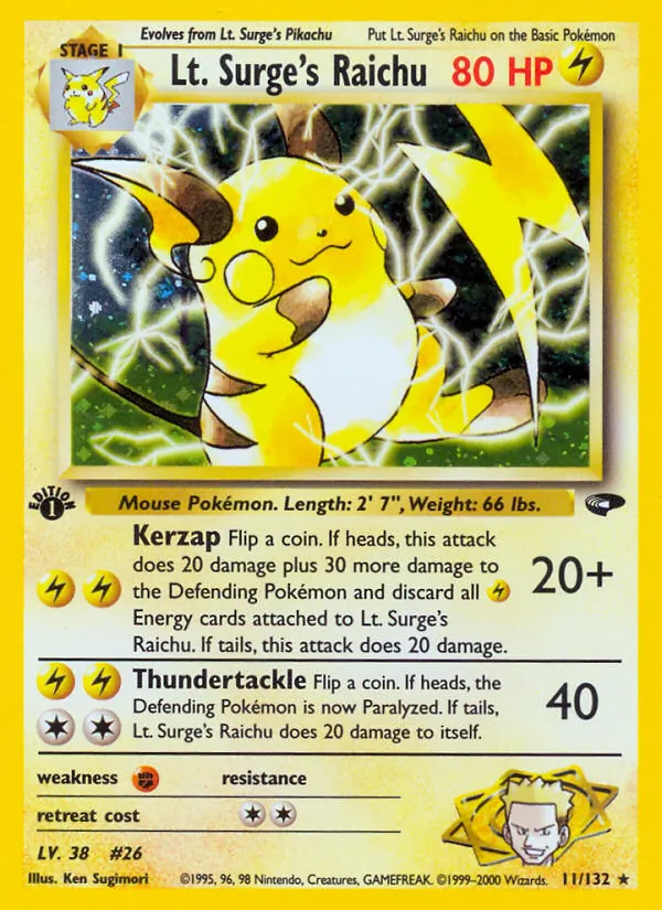 11 Lt. Surge's Raichu – Gym Challenge