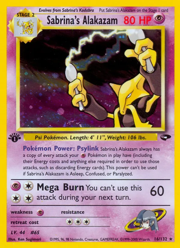 16 Sabrina's Alakazam – Gym Challenge