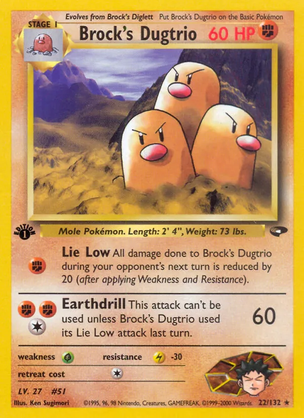 22 Brock's Dugtrio – Gym Challenge