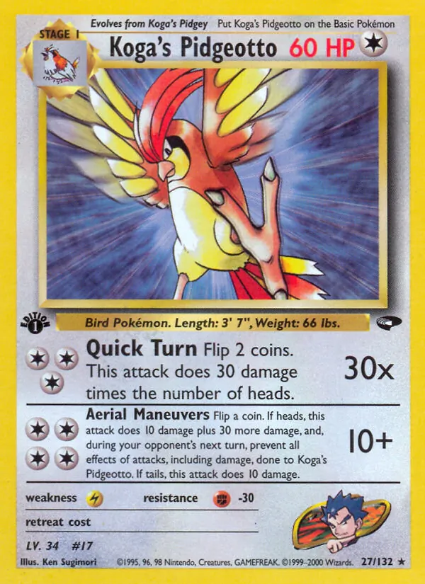 27 Koga's Pidgeotto – Gym Challenge