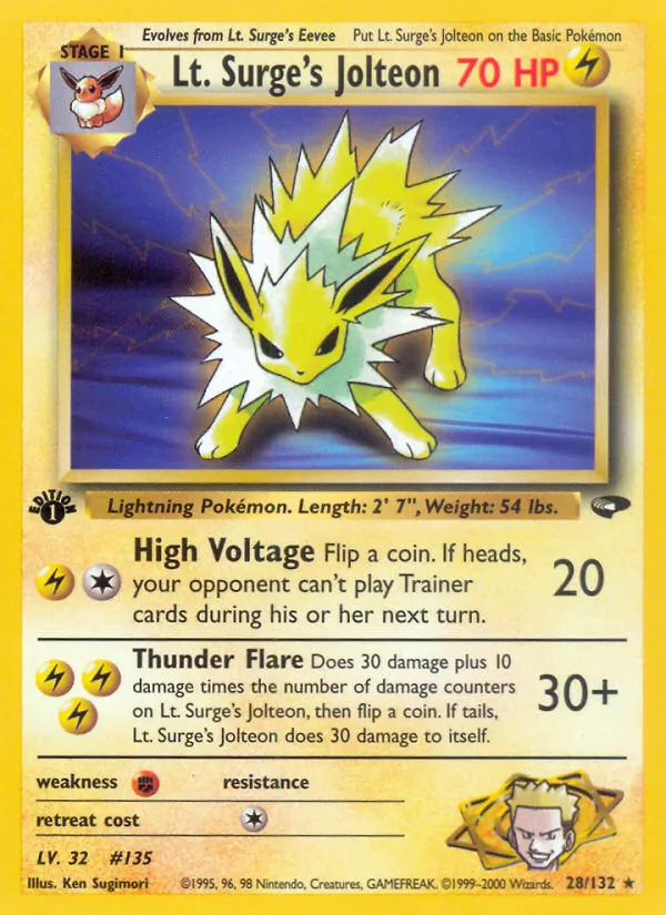 28 Lt. Surge's Jolteon – Gym Challenge