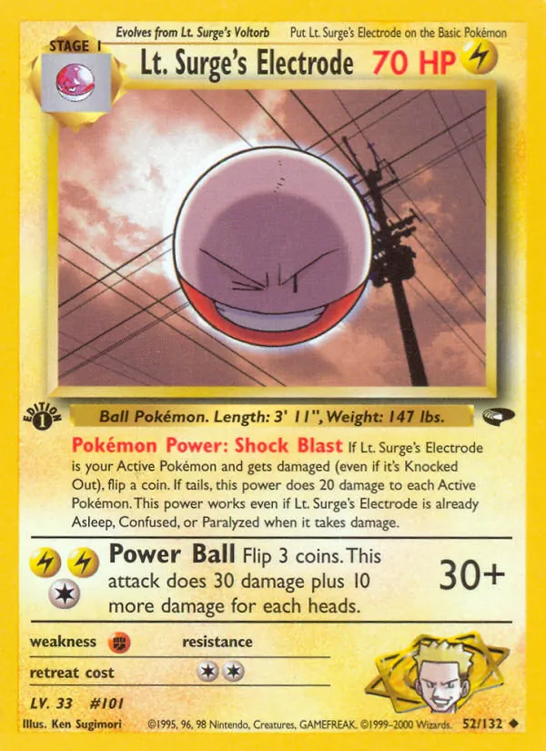 52 Lt. Surge's Electrode – Gym Challenge