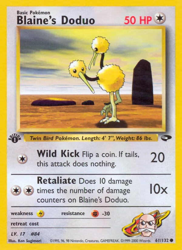61 Blaine's Doduo – Gym Challenge
