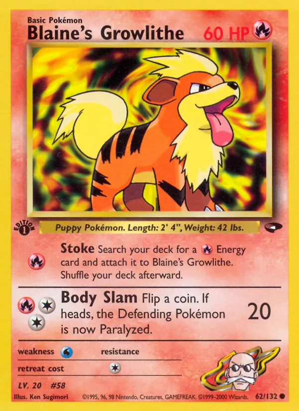 62 Blaine's Growlithe – Gym Challenge