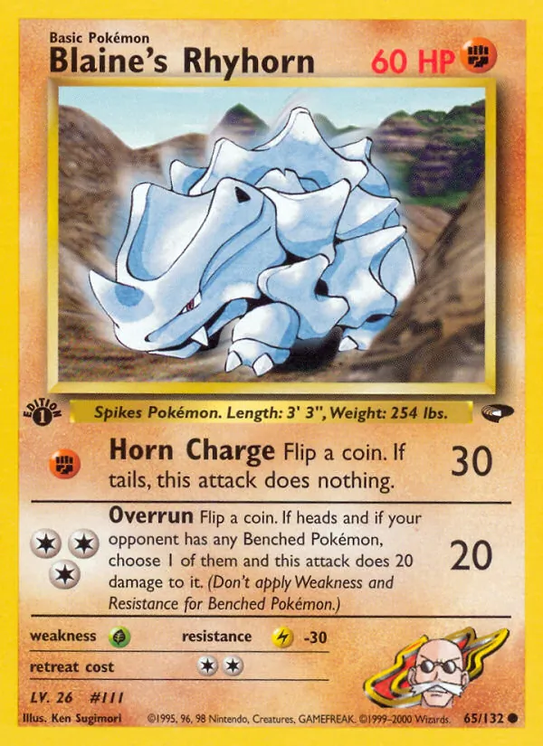 65 Blaine's Rhyhorn – Gym Challenge