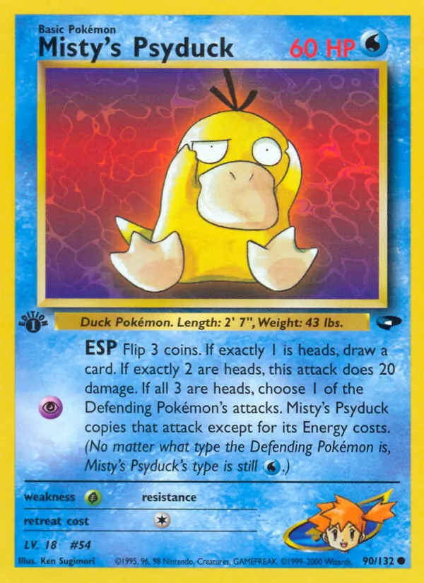 90 Misty's Psyduck – Gym Challenge