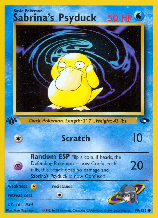 99 Sabrina's Psyduck – Gym Challenge