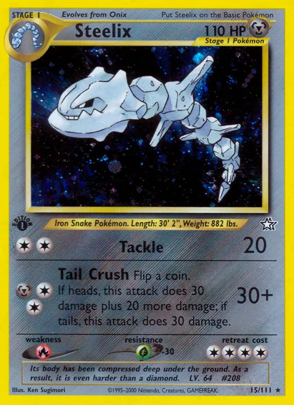 15-1ED Steelix – Neo Genesis