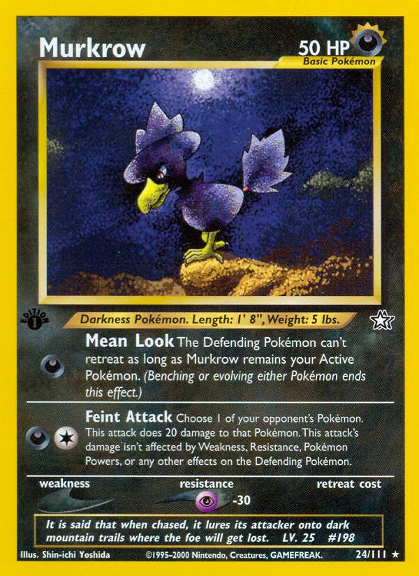 24-1ED Murkrow – Neo Genesis