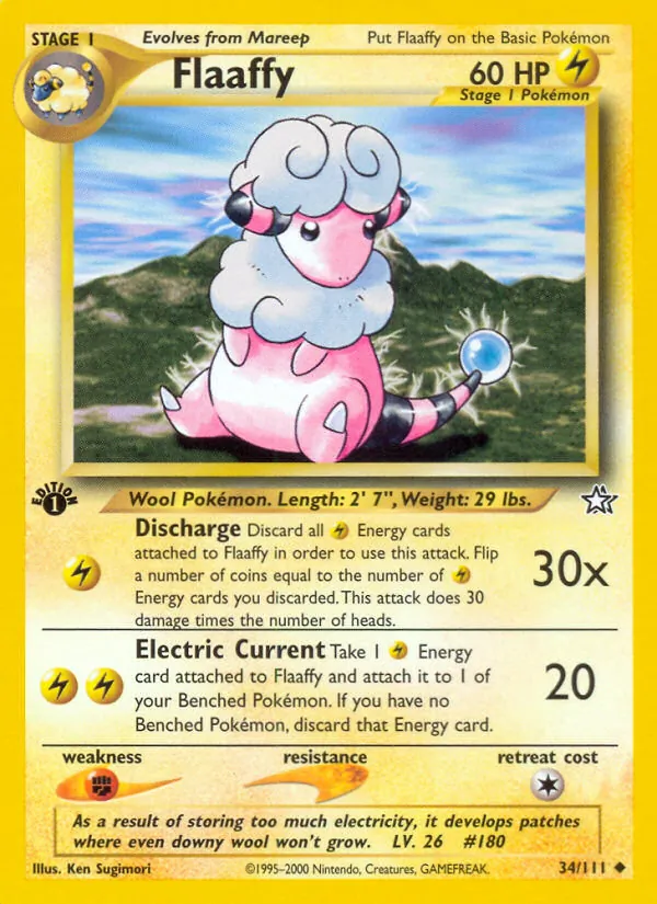 34-1ED Flaaffy – Neo Genesis