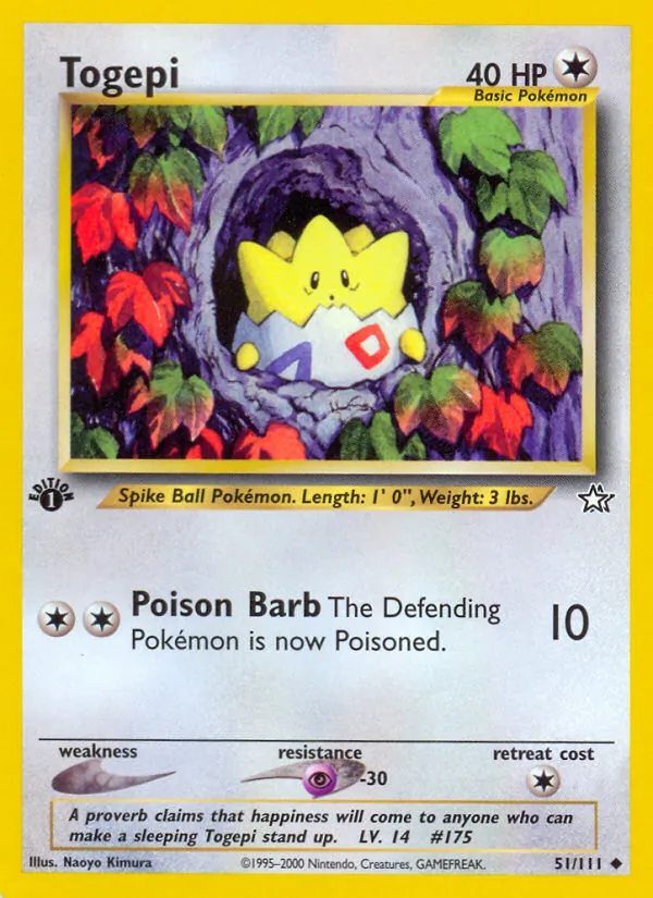 51-1ED Togepi – Neo Genesis
