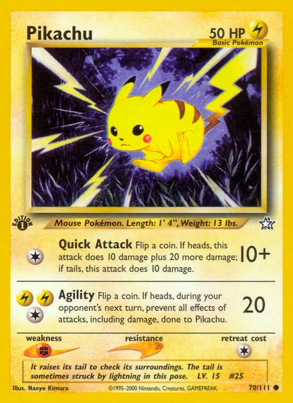 70-1ED Pikachu – Neo Genesis
