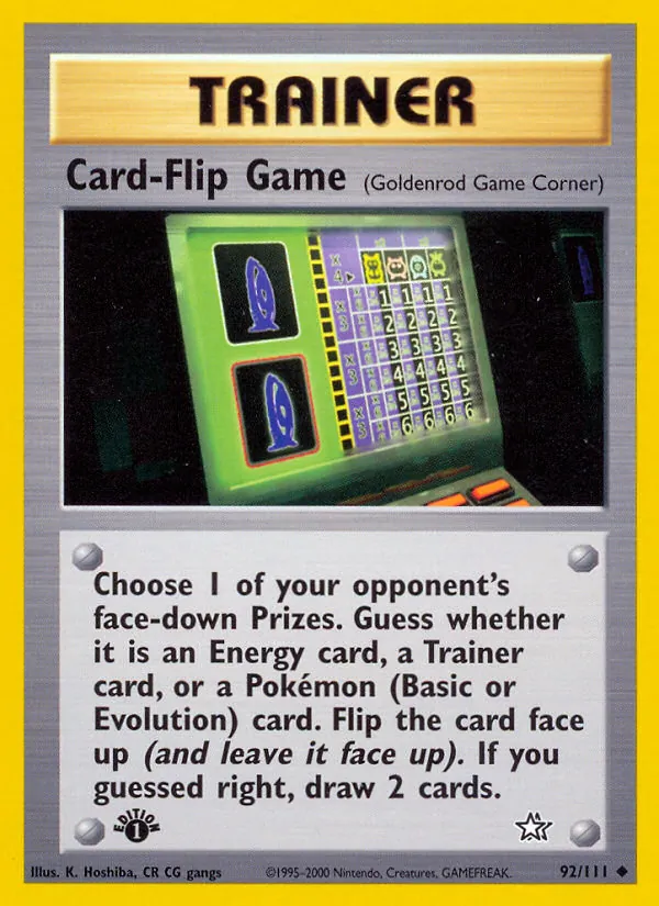 92-1ED Card-Flip Game – Neo Genesis