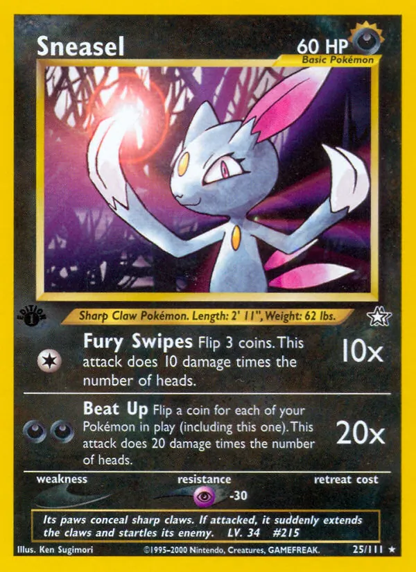 25 Sneasel – Neo Genesis