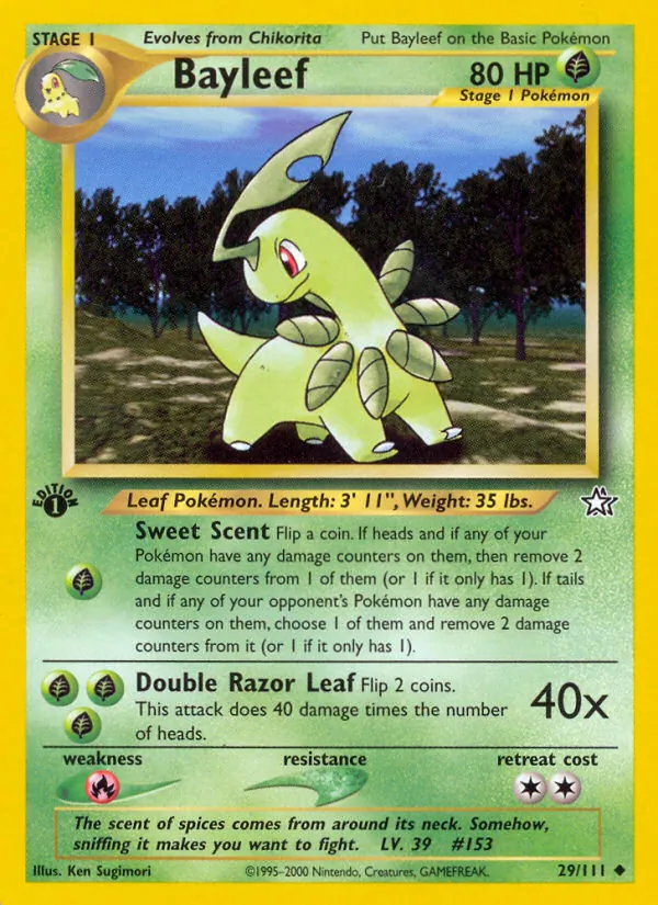 29 Bayleef – Neo Genesis
