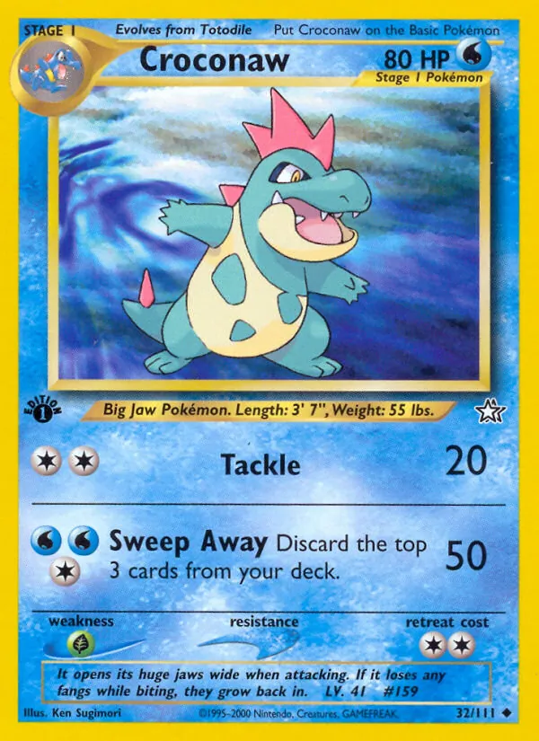 32 Croconaw – Neo Genesis