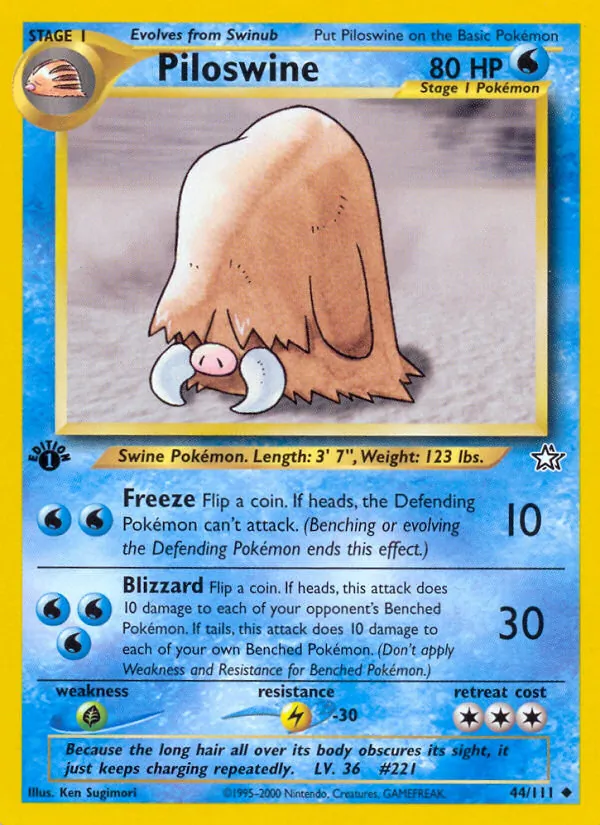 44 Piloswine – Neo Genesis