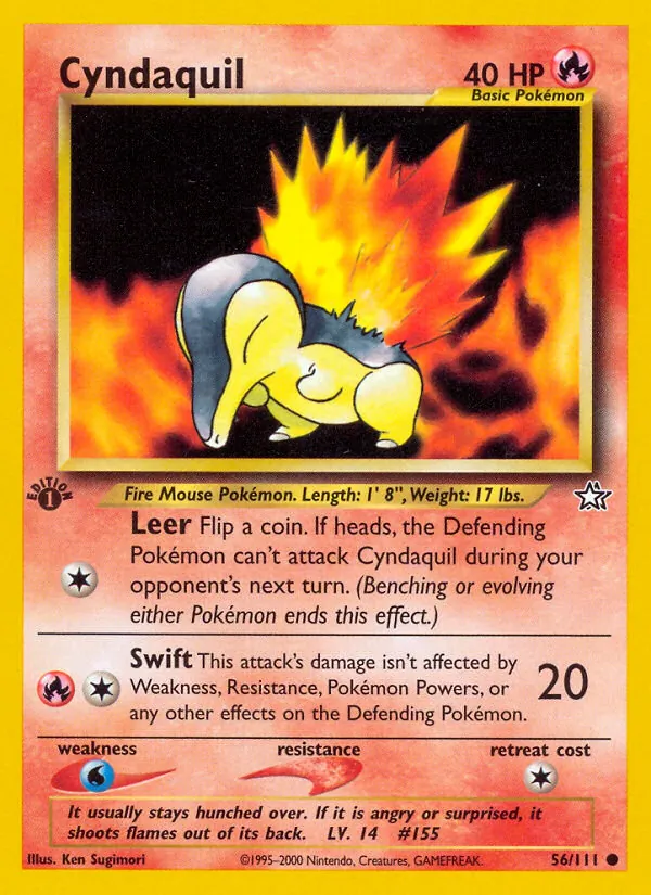 56 Cyndaquil – Neo Genesis