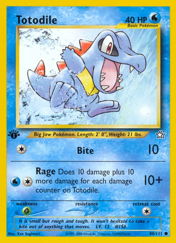 80 Totodile – Neo Genesis