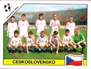 79 Team photo Ceskoslovensko – FIFA World Cup Italia 1990 Panini