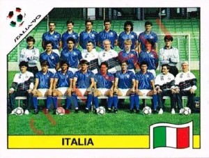 41 Team photo Italia – FIFA World Cup Italia 1990 Panini