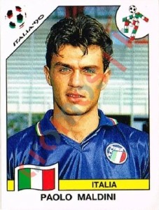 46 Paolo Maldini – FIFA World Cup Italia 1990 Panini