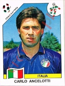 49 Carlo Ancelotti – FIFA World Cup Italia 1990 Panini