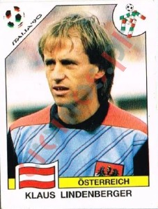 58 Klaus Lindenberger – FIFA World Cup Italia 1990 Panini