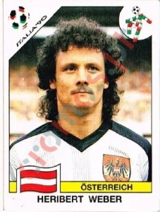 62 Heribert Weber – FIFA World Cup Italia 1990 Panini